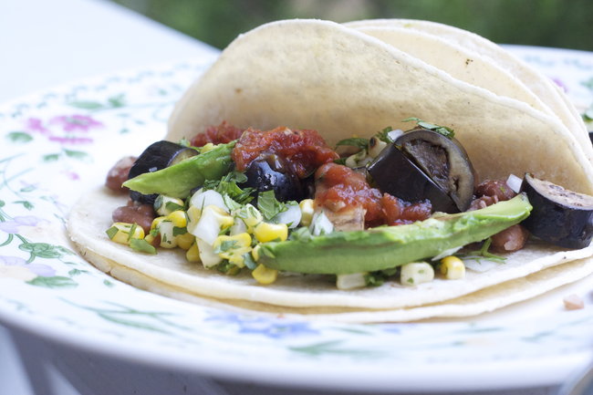 Summer Vegetable and Bean Tacos